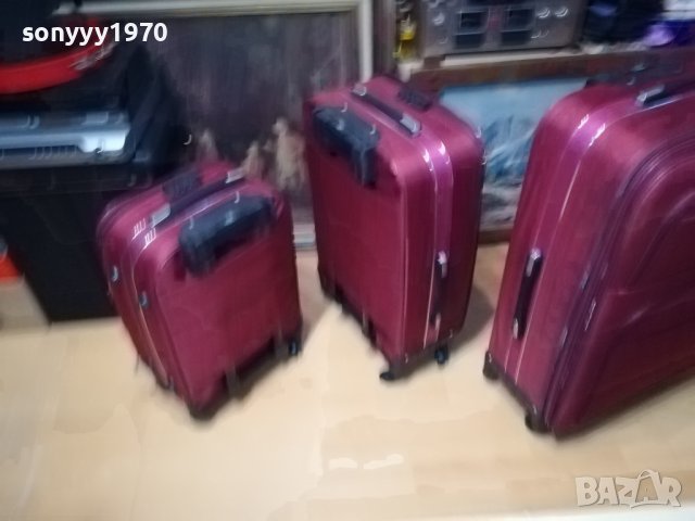 3 куфара-текстил 200лв-НОВИ 1908231804, снимка 3 - Куфари - 41904966