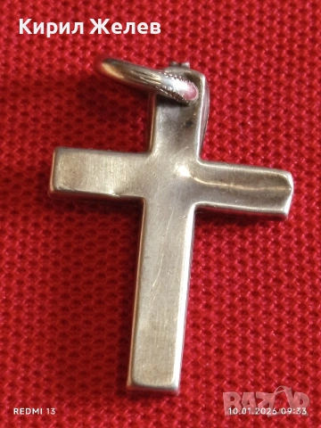 Винтидж сребърен медальон кръст Етно стил ръчна изработка 51925, снимка 8 - Колиета, медальони, синджири - 53051051