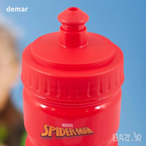 Официално лицензиран комплект за подарък с тема „Спайдърмен“ - топка размер 3, помпа и бутилка, снимка 7 - Образователни игри - 53793855