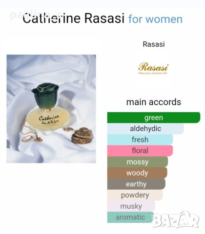 Дамски арабски парфюм Rasasi "Catherine" 75ml EDP , снимка 5 - Дамски парфюми - 41304029