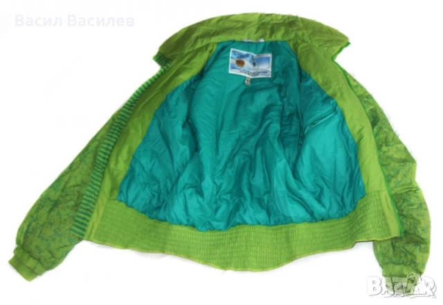 Schmello Designer Дамско зелено яке ски Made in France, снимка 4 - Якета - 51931408
