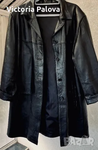 Яке- палто агнешка кожа голям размер, снимка 2 - Якета - 47673411