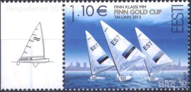 Чиста марка Спорт Лодки Регата 2013 от Естония, снимка 1