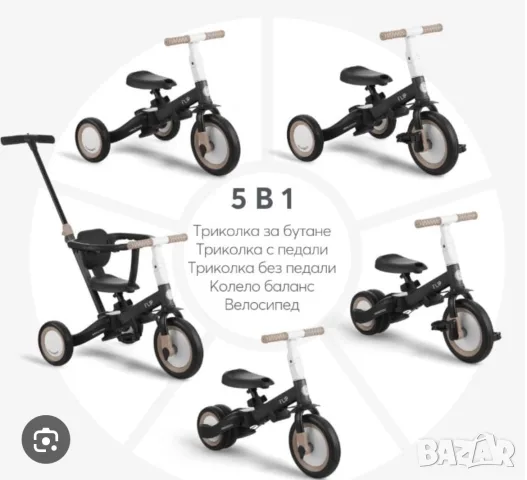 Триколка Kikka Boo 5 в 1, снимка 3 - Детски велосипеди, триколки и коли - 56127573