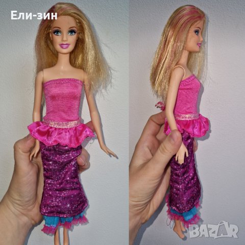 оригинална филмова кукла барби на мател пола с трик Barbie in a fairy secret, снимка 4 - Кукли - 42139900