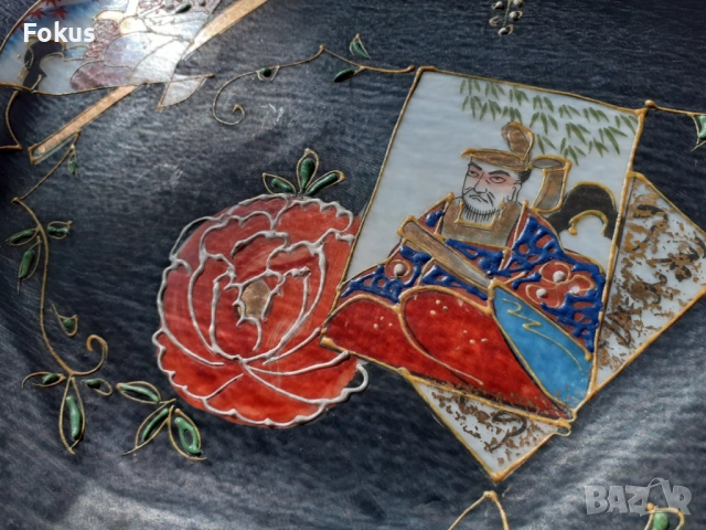 Стар порцелан колекционерска чиния AITO CHINA Япония, снимка 3 - Антикварни и старинни предмети - 53408933
