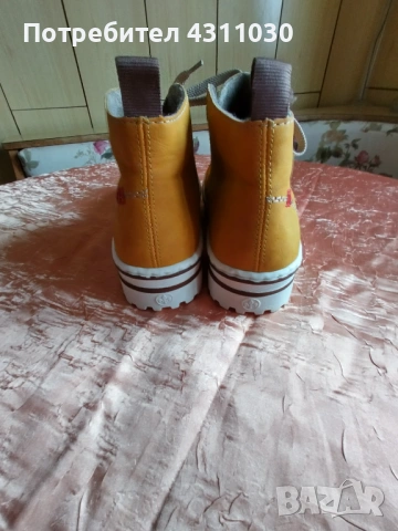 Дамски боти Rieker номер 40 като ново, оранжеви, снимка 5 - Дамски ботуши - 53391588