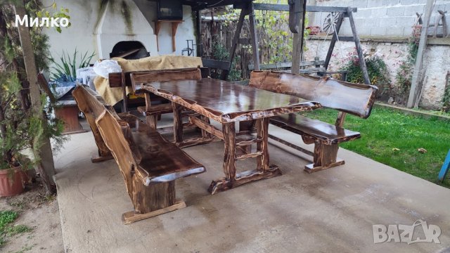 Масивна дървена маса, снимка 10 - Градински мебели, декорация  - 40849162