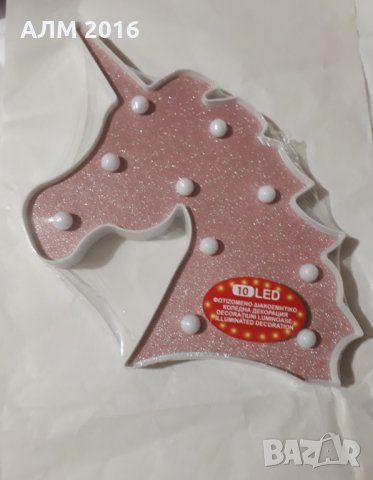 Декорация -лед лампа Еднорог и Облаче, снимка 2 - Други - 34488611