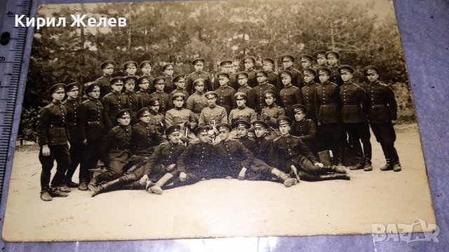 Стара ОБЩА ВОЕННА РОТНА СНИМКА за СПОМЕН от ВРЕМЕТО на ЦАРСТВО БЪЛГАРИЯ Тип ПОЩЕНСКА КАРТИЧКА 32668, снимка 3 - Колекции - 38832728