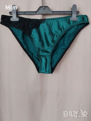 XL Сатенена бикина в турско синьо и зелено , снимка 7 - Бельо - 52348544