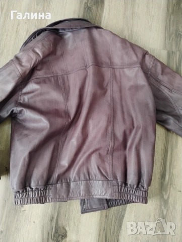 Яке от естествена кожа Pierre Cardin и топла грейка за  20 лв, снимка 5 - Якета - 53219828