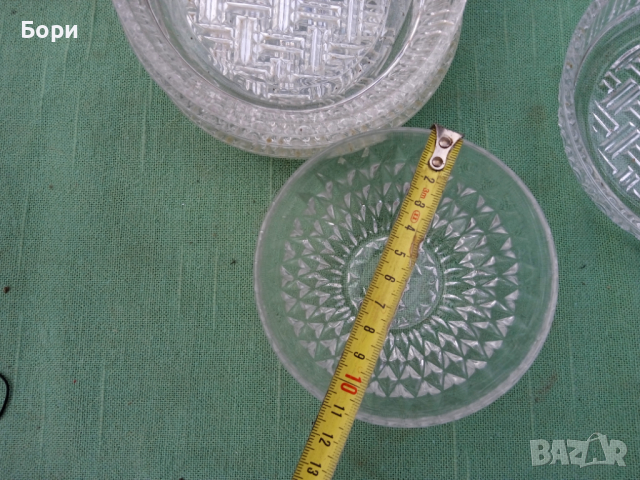 Стар немски кристал купи,чинийки, снимка 13 - Чинии - 36264318