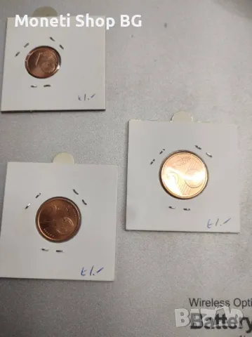 Лот от 3 бр. Евроцентове – Сан Марино -UNC, снимка 8 - Нумизматика и бонистика - 48817350