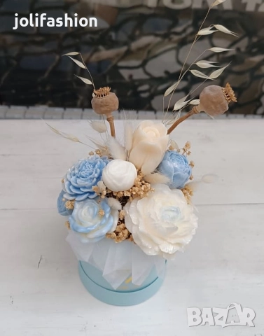 Букет от соеви свещи, снимка 4 - Декорация за дома - 52169112