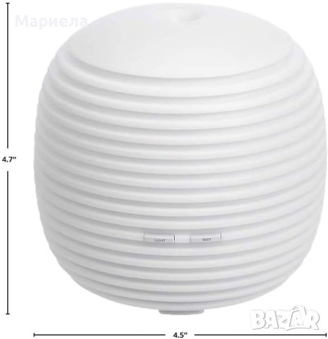 Аромадифузер - Amazon Basics Ultrasonic Aromatherapy Diffuser for Essential Oils, снимка 4 - Други - 41317551