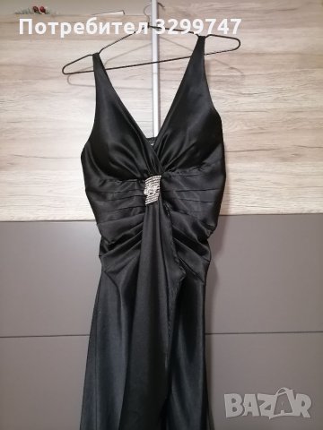 Елегантна черна рокля , снимка 1 - Рокли - 35662815