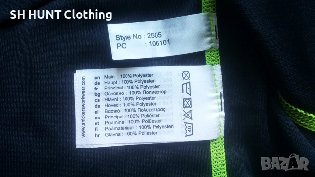 Snickers Work T-Shirt размер L работна тениска W4-641, снимка 11 - Тениски - 52484406