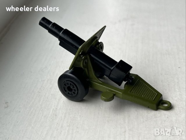 Метална количка - военно оръдие - топ Matchbox Field Gun 1/64, снимка 3 - Колекции - 40380393