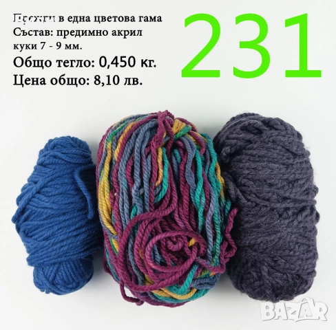 Евтини прежди в малки количества - нови и остатъци , снимка 15 - Други - 52042454