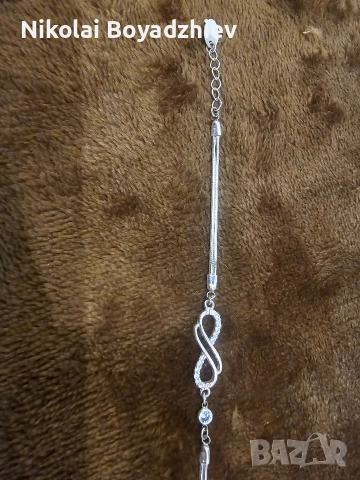 Сребърна гривна , снимка 2 - Гривни - 52778097