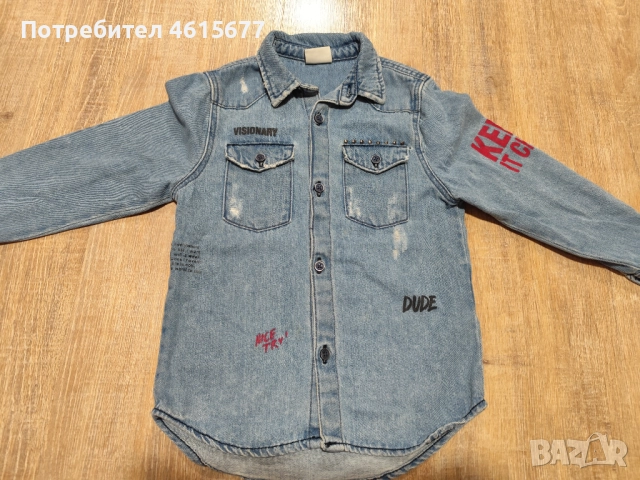дънкова ризка на Zara, снимка 2 - Детски ризи - 52344321