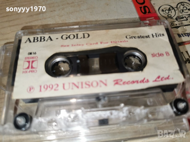 ABBA-GOLD UNISON TAPE 1992 1312252311, снимка 11 - Аудио касети - 52777954