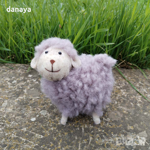 4616 Великденска декорация Пухено агънце, снимка 2 - Декорация за дома - 44835444