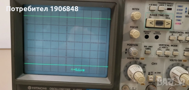 ОСЦИЛОСКОП HITACHI V-660, снимка 2 - Друга електроника - 53810358