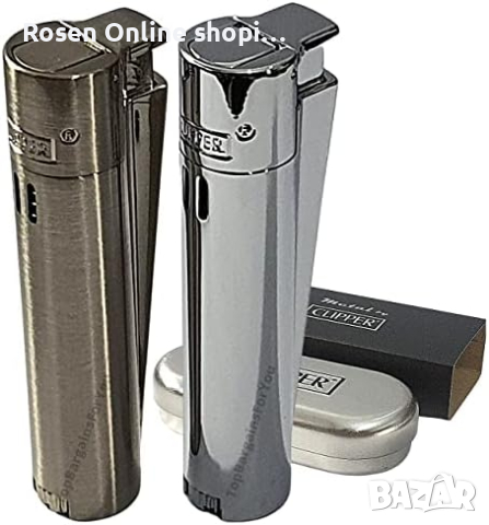 Clipper Metal Jet Turbo Lighter In Metal Gas Rechargeable Windproof, снимка 4 - Други - 44549694