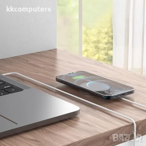 Wireless /безжично/ зарядно MagSafe 15W / Бял / за iPhone 12 / 12 Pro 6.1 / 12 Pro Max 6.7 Баркод : , снимка 2 - Резервни части за телефони - 47580509