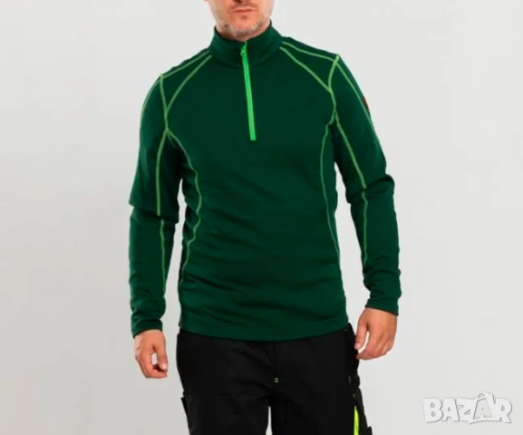 Engelbert Strauss Термо Еластичен Функционален ТЕРМО ПУЛОВЕР / блуза  размер М, снимка 2 - Спортни дрехи, екипи - 52216729