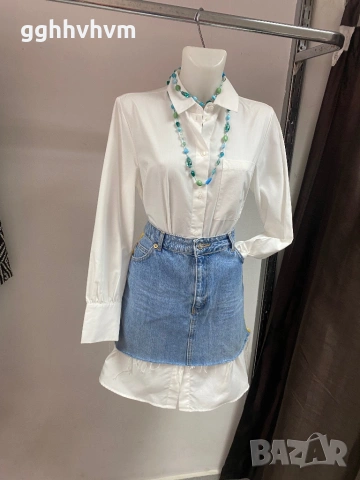 Дълга бяла риза/ туника, снимка 2 - Туники - 53097180