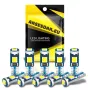 10 бр. малки габаритни крушки за арматурно табло T5 3SMD LED супер ярък 3030 LED вътрешно осветление, снимка 17