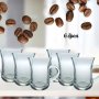 Комплект стъклени чаши за кафе и чай 6 х 150ml , снимка 3