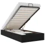 vidaXL Османска рамка за легло без матрак, черна, 90x200 см, кадифе（SKU: 3310939）, снимка 1