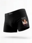 Черни мъжки боксерки „ЗАСТАВАМ ТВЪРДО ЗАД“ с персонализация – снимка и име., снимка 2