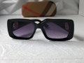 Burberry дамски слънчеви очила правоъгълни 3 цвята черни кафяви, снимка 5