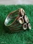 Винтидж стил арт сребърен пръстен майсторска изработка 54208, снимка 3