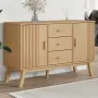 vidaXL Сайдборд OLDEN, кафяв, 114x43x73,5 см, бор масив, снимка 2