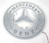 Огледална табела за МЕРЦЕДЕС Mercedes 24V, 50х50см , червена, кръгла, снимка 2