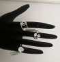 Сребърни дамски пръстени, снимка 7