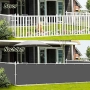 Защитна преграда за балкон 90х500 см – водоустойчива, UV защита, антрацит, снимка 5