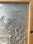 23х19см/калай SKS/малка немска колекционерска метална картина/пожарна/дървена рамка, снимка 4
