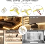 Нова COB LED Лента 10М 24V Бяло Димируемо Осветление с Контролер за дом, снимка 6
