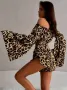 Дамски комплект леопардов принт две части, снимка 4