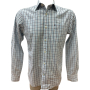 Мъжка риза TOMMY HILFIGER размер S каре синьо бяло, снимка 1 - Ризи - 44569610