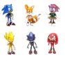 Соник Sonic 6 бр малки пластмасови играчки фигурки за игра и украса торта, снимка 4
