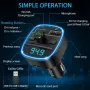 Bluetooth 5.3 FM трансмитер / Трансмитер за кола с Blutooth,USB,FM,SD, снимка 3