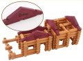 Дървена ферма с магазин конструктор 170 части / горска кабина, снимка 8